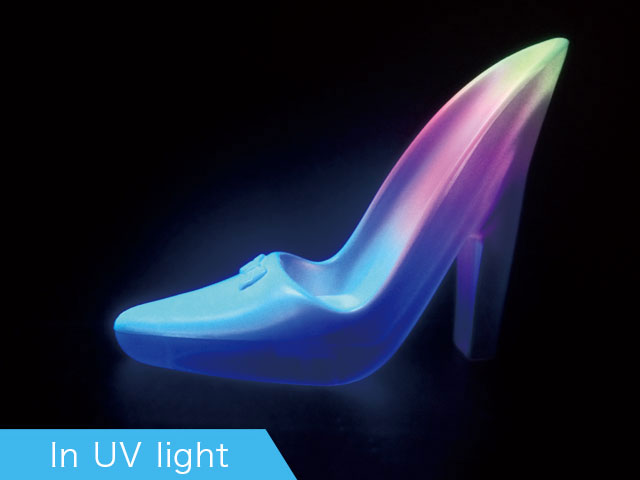 In UV light